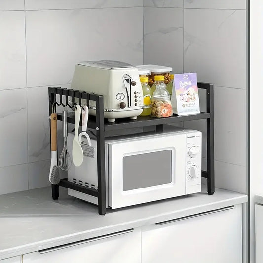 Retractable Storage Rack – Adjustable Organizer for Cabinets, Closets & Countertops - Hopshopper