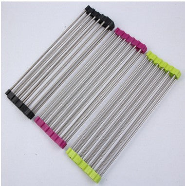 Stainless Steel Folding Sink Rack – Over the Sink Drying Mat - Hopshopper