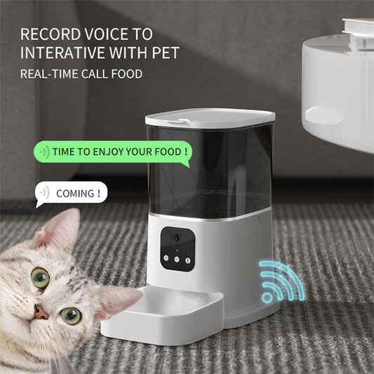 Pet Automatic Feeder With Recorder and Wi-Fi Remote Control APP - Hopshopper
