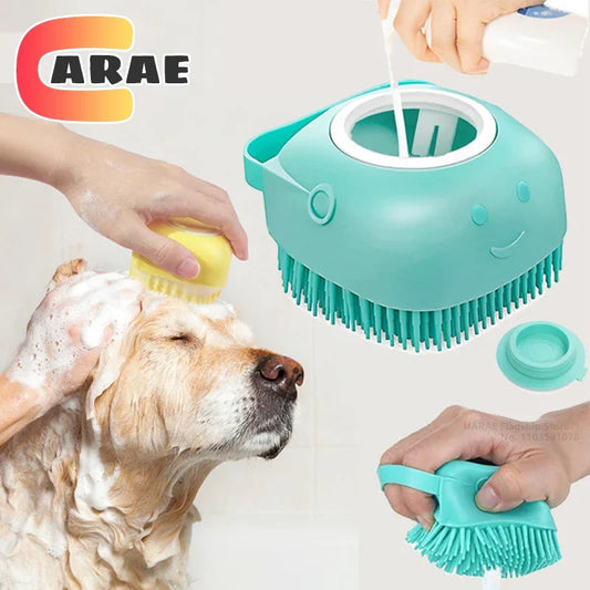 Dog Bathing Brush with Built-in Shampoo Dispenser - Hopshopper