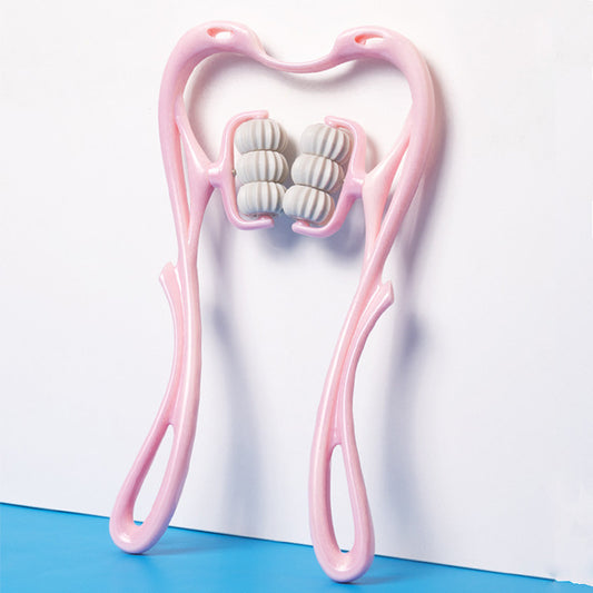 Multifunctional Manual Six-wheel Neck Massager Massage Relieve Roller Massage Tool - Hopshopper